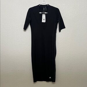 Adidas Classic Black Midi Dress
